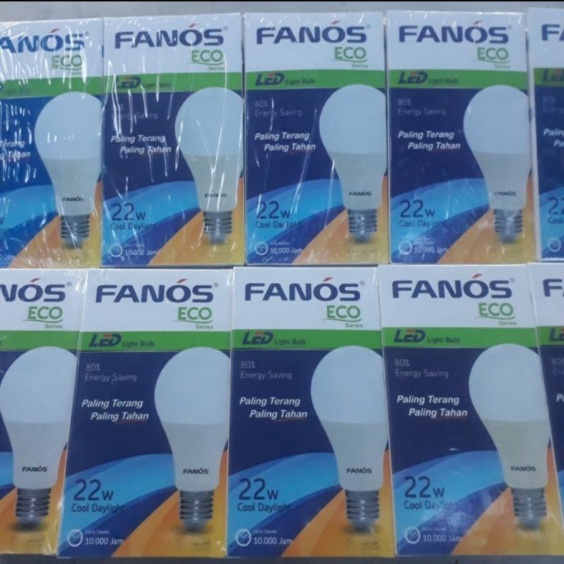 Jual Fanos Eco Led Watt K Sinar Putih Shopee Indonesia