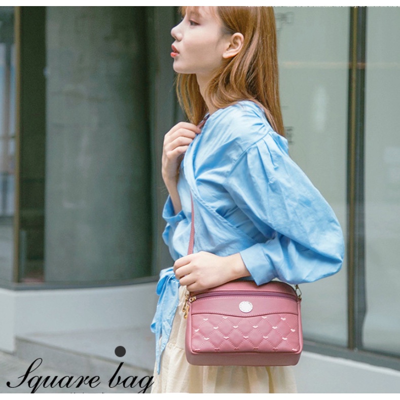 Tas Selempang Wanita Kulit Premium Pesta Korea Sling Bag Import J161