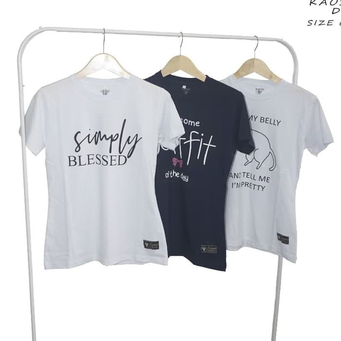 YANG TERBARU  KAOS  DISTRO CEWEK PREMIUM Shopee Indonesia