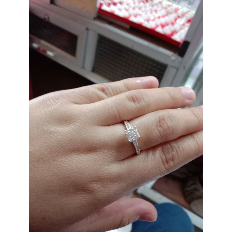 Cincin permata perak