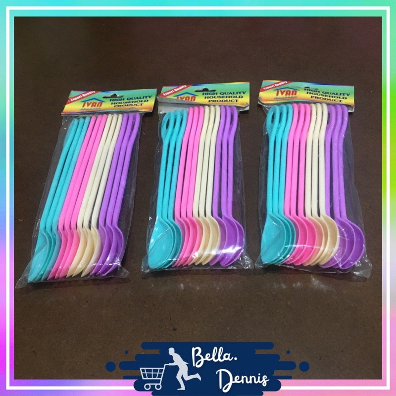 Sendok Teh Plastik / Sendok Es Krim / Sendok Buah / Sendok Panjang