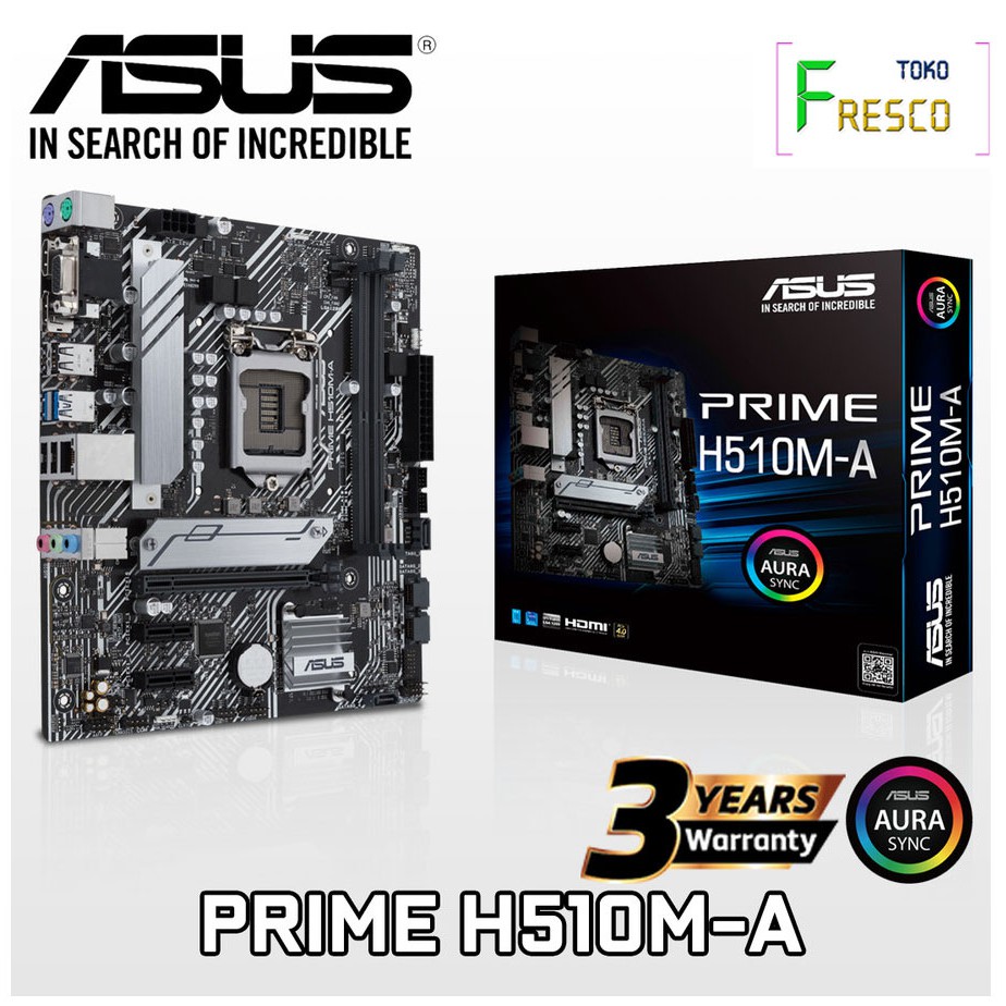 Motherboard ASUS Prime H510M-A |Intel Socket LGA 1200|DDR4|MATX