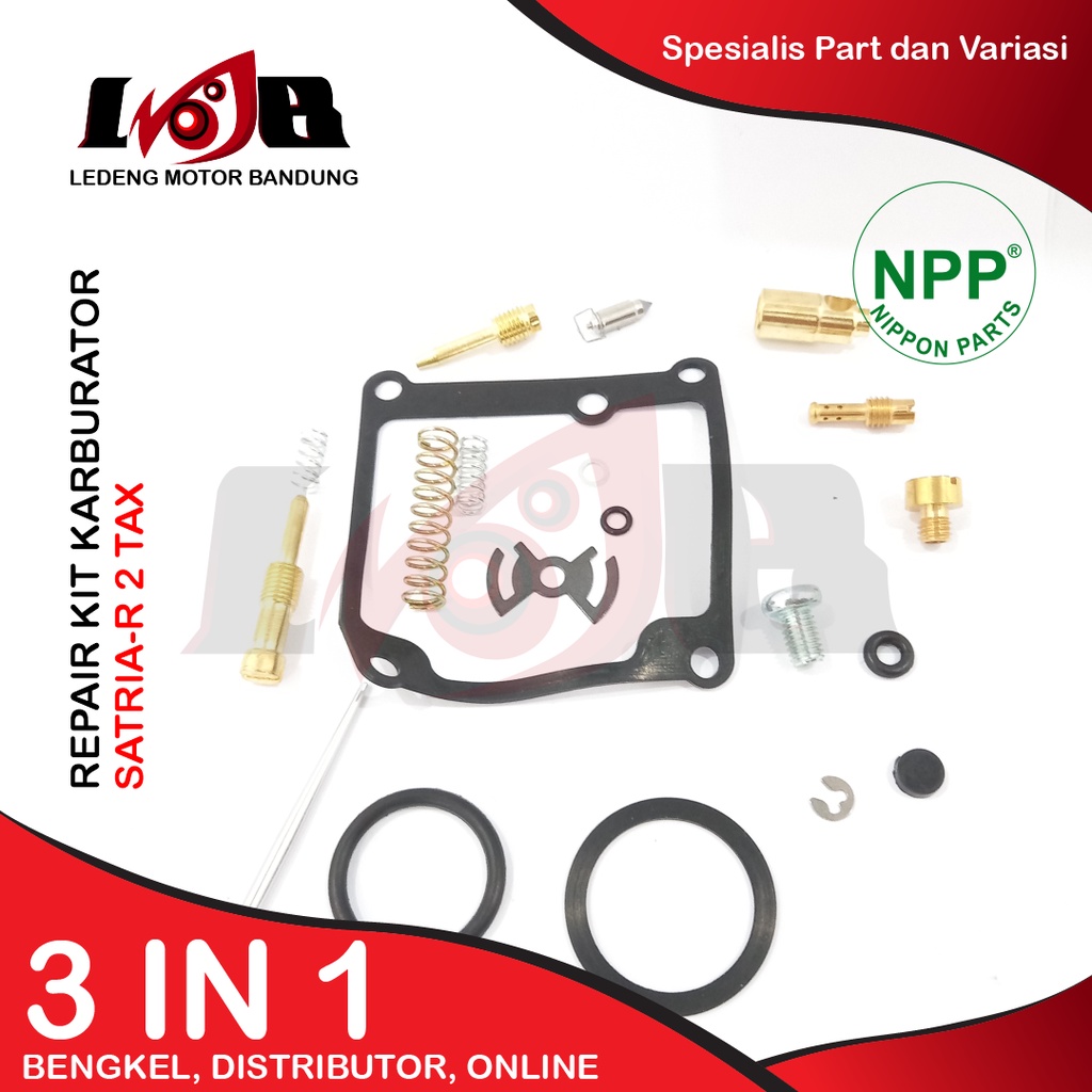 NPP RepairKit Karburator Satria R 120cc 2 Tak Parkit Carbu Carburator Set Daleman Karbu