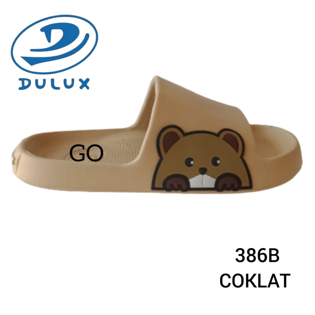 BB DULUX 386B Sandal Kokop karet Jelly wanita motif Kelinci Size 36--40