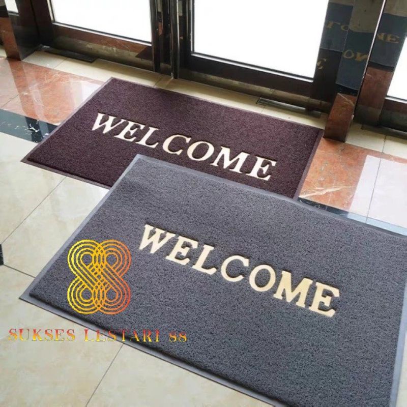 Keset Karpet PVC Mie Bihun Welcome New