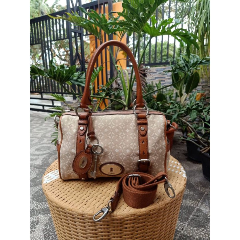 TAS WANITA SLING BAG FOSSIL MADDOX SPEEDY PECAN SIZE L