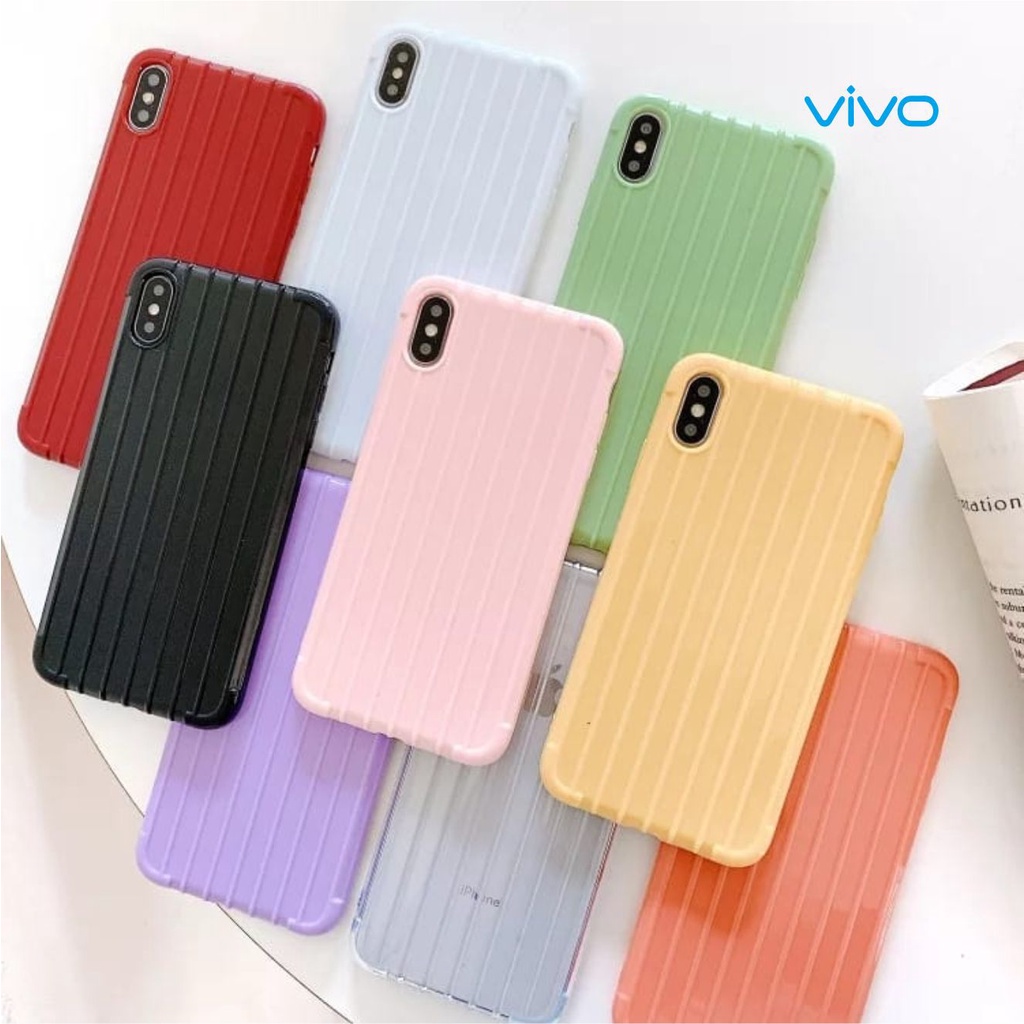 Softcase Koper Vivo V20 V11 V11pro V15 V5 S1 S1pro Case Casing Silikon Luggage