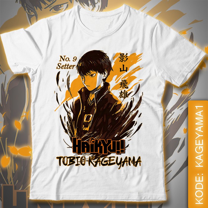  Kaos  Anime  Haikyuu Kageyama Tobio Haikyu Shopee 