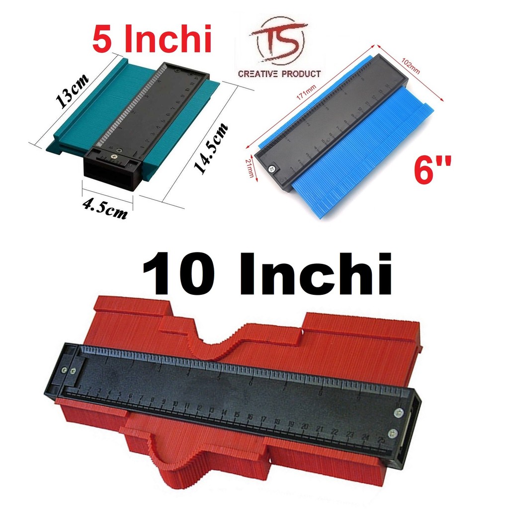

Pengukur Kontur Contour Duplicator Profile Copy Gauge Copy Ruller Alat Copy Bentuk
