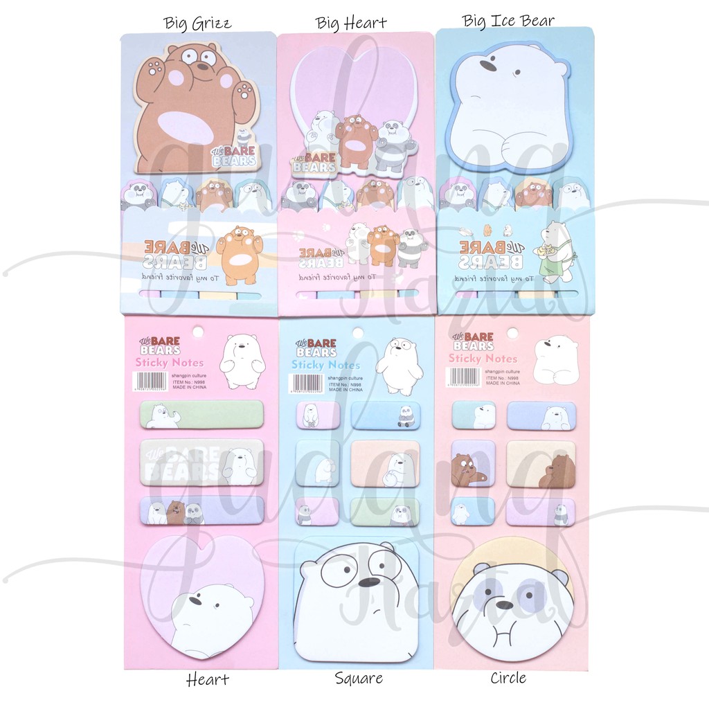 

Sticky Notes Bear Beruang Memo Lucu Note Unik Panda DIY Scrapbook GC 301002