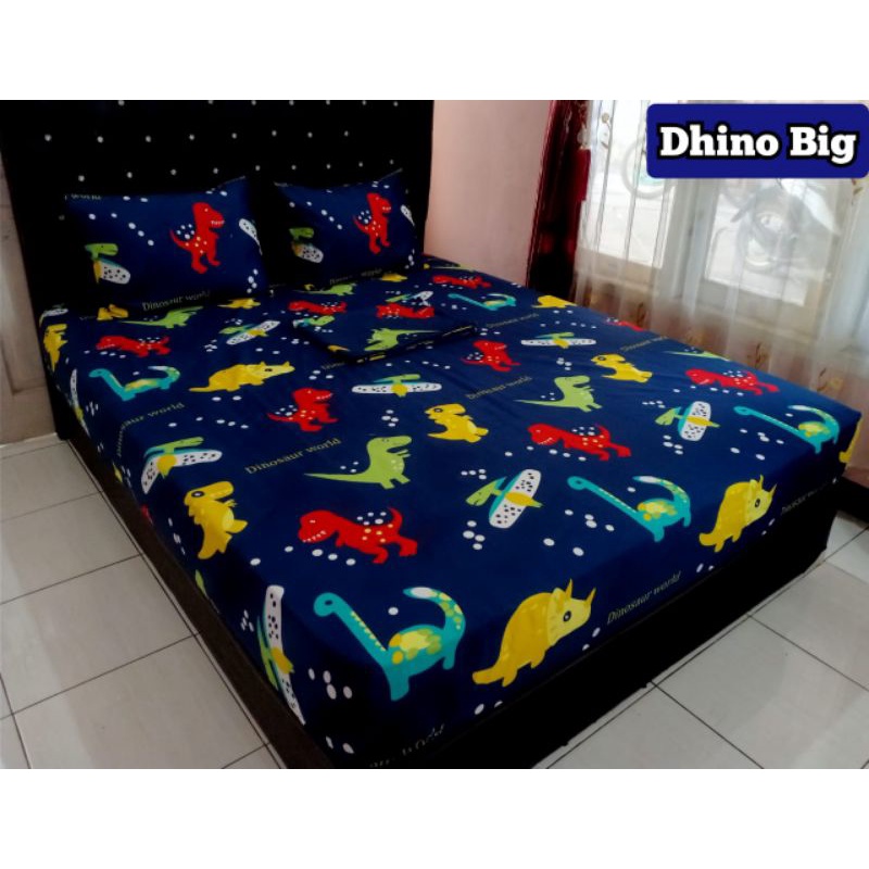 SPREI 120X200 MURAH SEPRAI HOMEMADE SINGLE MOTIF KARAKTER MONOCHROME KOTAK HITAM KATUN ADEM TIDAK LUNTUR [1Kg muat 2Pcs]