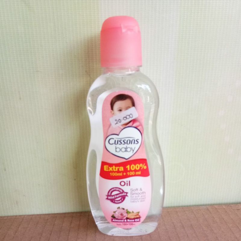 CUSSONS BABY OIL MILD&amp;GENTLE, SOFT&amp;SMOONTH 100+100ML