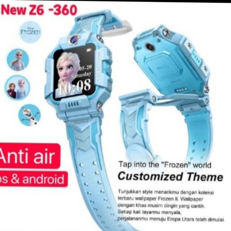 Z6 waterproof kids frozen 360° smart watch Imoo anti air