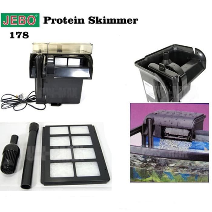 Filter Gantung JEBO 178 Hang On Protein Skimmer Aquarium Aquascape