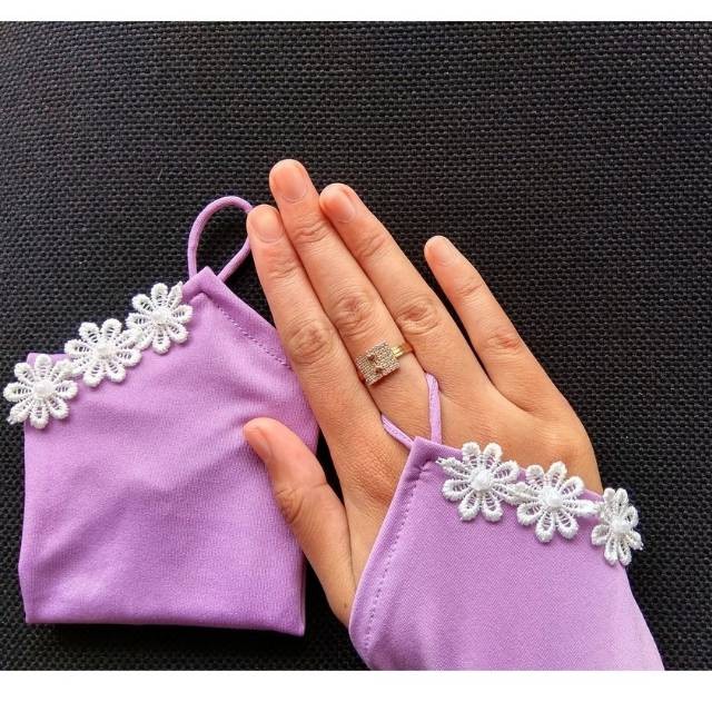 HANDSOCK CINCIN FLOWER SAMPING /HANDSOCK JERSEY