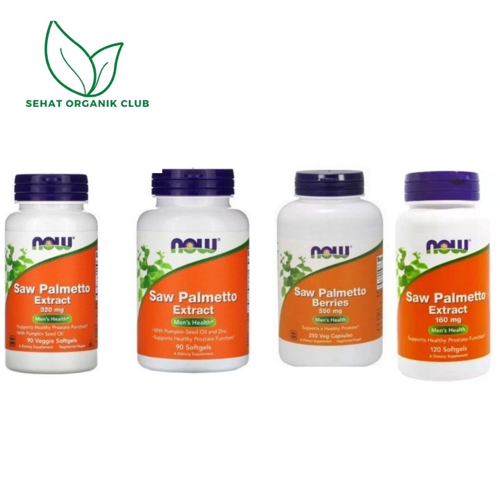 Now Foods Saw Palmetto Extract 320 mg 90 Caps ; Saw Palmetto Extract With Pumpkin Seed Oil 160 mg 90