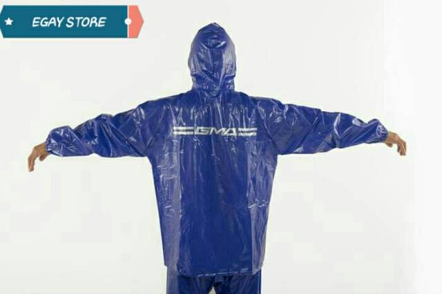 JAS HUJAN PRIA COWOK DEWASA SETELAN CELANA TEBAL ANTI TEMBUS REMBES AIR RAINCOAT WATERPROOF GMA