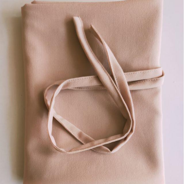 Bergo maryam premium diamond / Hijab Instan bergo maryam tali nonpet-Cream