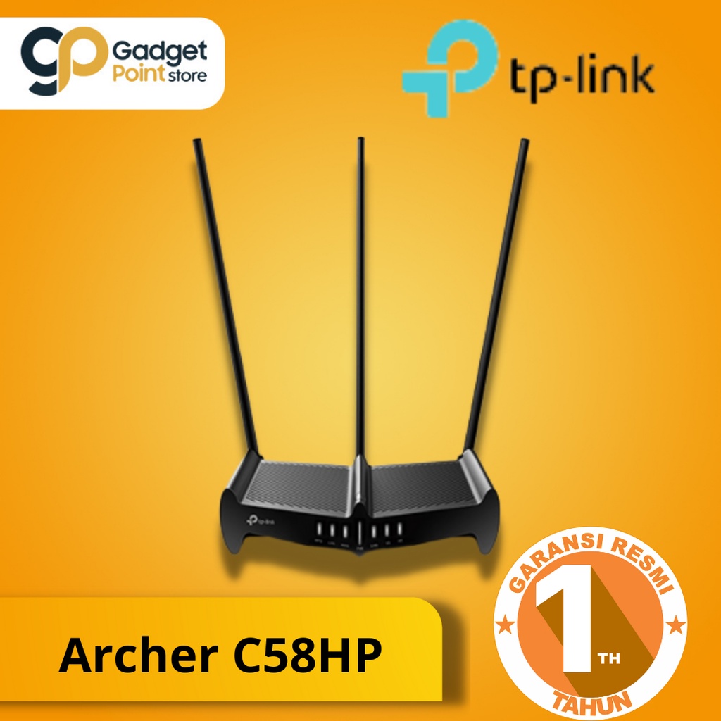 TP Link Archer C58HP AC1350 High Power Wireless Dual Band Router - Garansi Resmi 1 Tahun