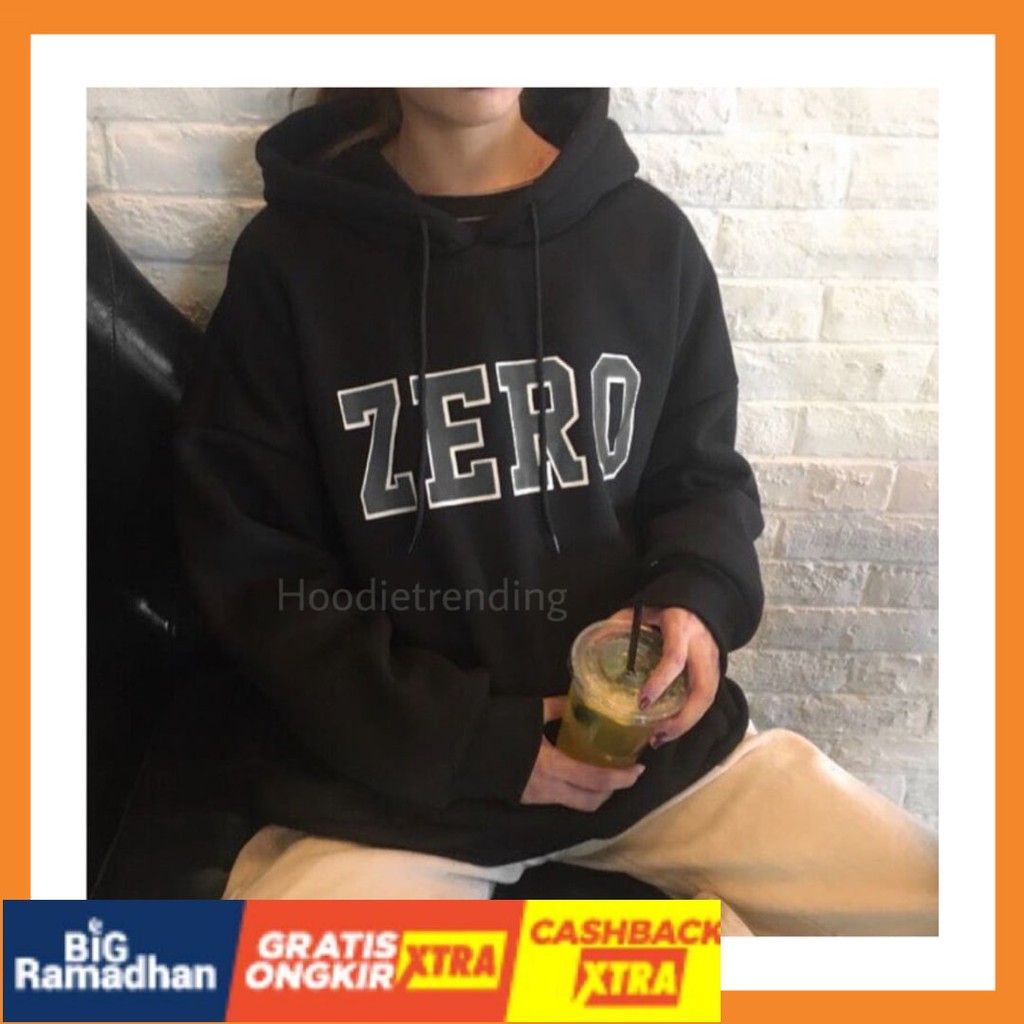 POLOS MOTIF MERAH PUTIH HITAM BIRU KUNING ASLI / [BAYAR DITEMPAT] Hoodie Jumper ZERO (15 WARNA)