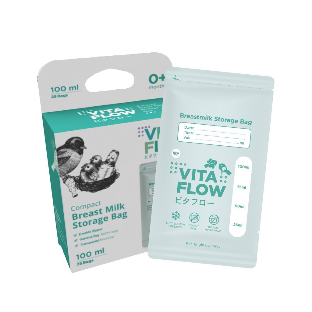 VITAFLOW KANTONG ASI (STANDING POUCH) 240ML - BABY MINISTRY