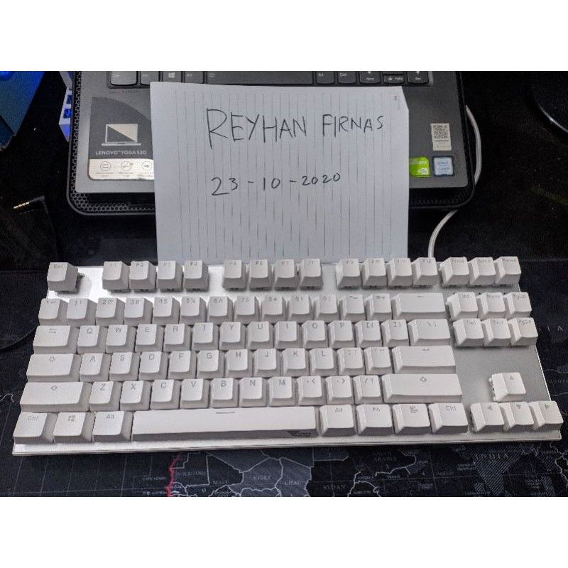 Vortex Series VX87 - White Case - Brown Switch (Outemu)