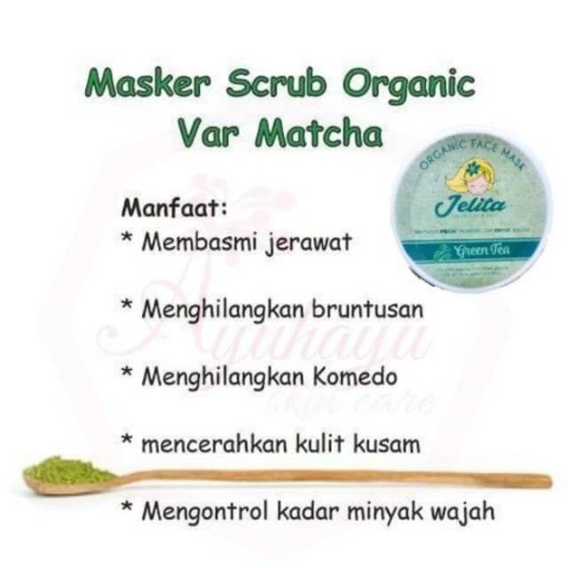 MASKER WAJAH ORGANIK JELITA OBAT JERAWAT ALAMI KOMEDO PEMUTIH PENCERAH HALAL HERBAL GREENTEA COFFEE