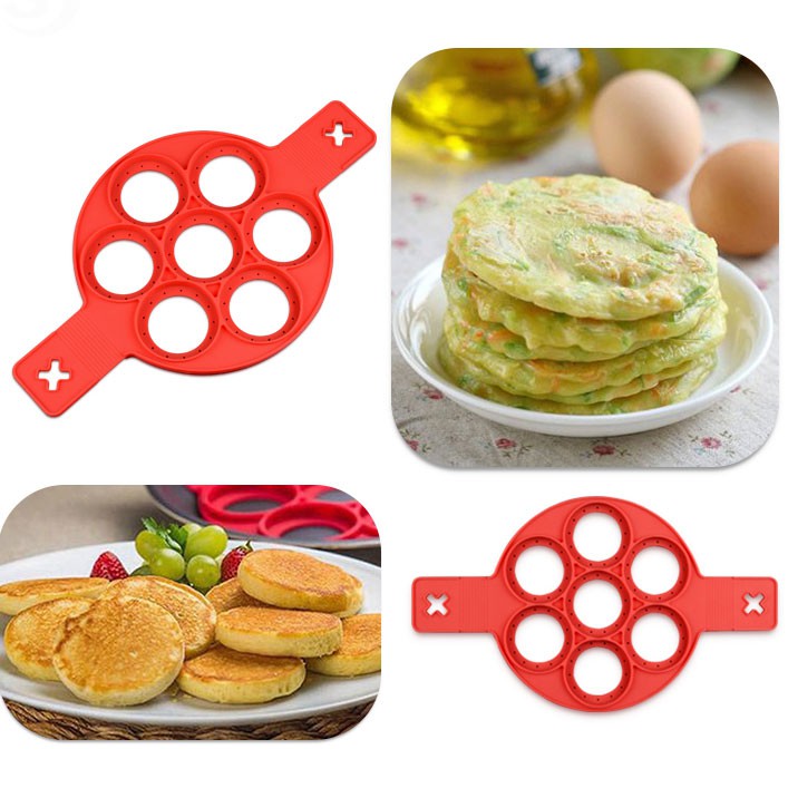 Cetakan Pancake Maker 7 Hole / Cetakan Pembuat Telur Pancake 7 Lubang