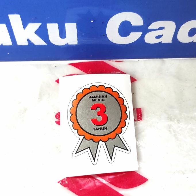 

stiker sticker garansi mesin 3 tahun suzuki model ori