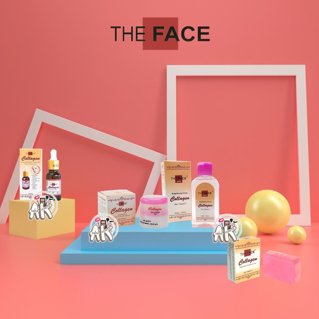 THE FACE COLLAGEN LIGHTENING Cream,sabun,toner,serum Bpom