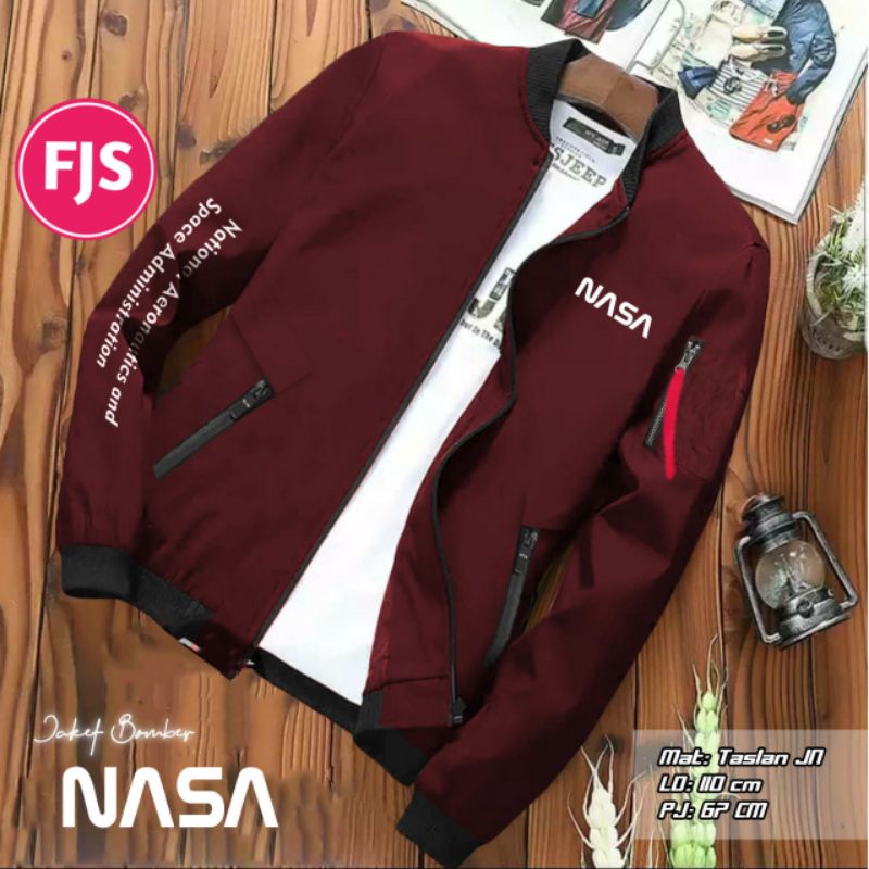 bomber NASA / jaket nasa / jaket luar angkasa / jaket bomber tebal / jaket bomber hangat / jaket bom