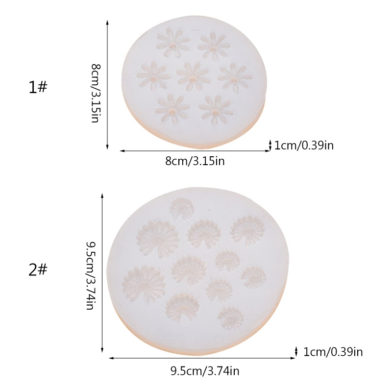 Siy Cetakan Resin Epoksi Bentuk Bunga 3D Bahan Silikon Untuk Membuat Perhiasan