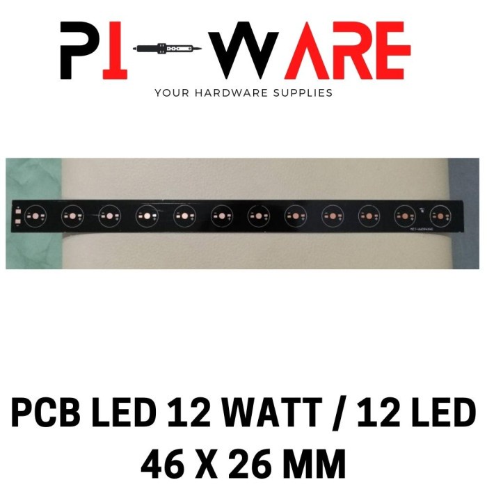 PCB Aluminium 12W 46cm High Power LED HPL 12 x 1w 3watt DIY Aquascape