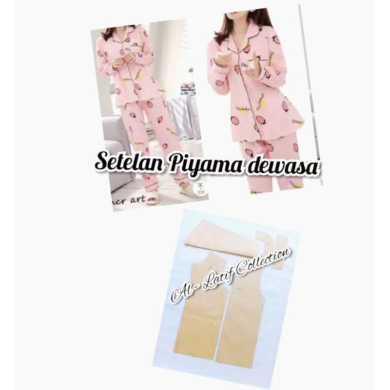 POLA PIYAMA WANITA DEWASA