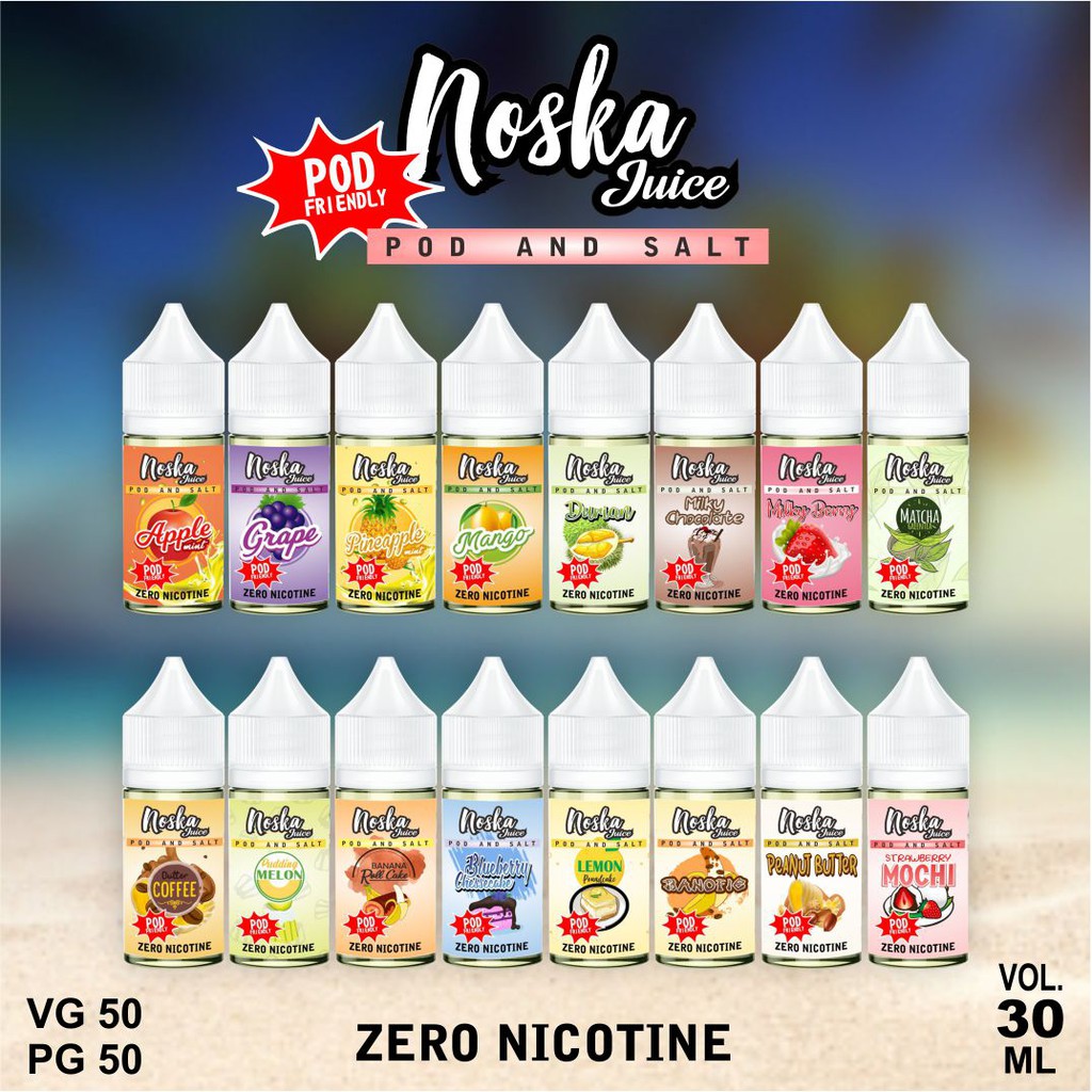 Liquid Pod Murah Noska Non Nikotin 30ml Shopee Indonesia