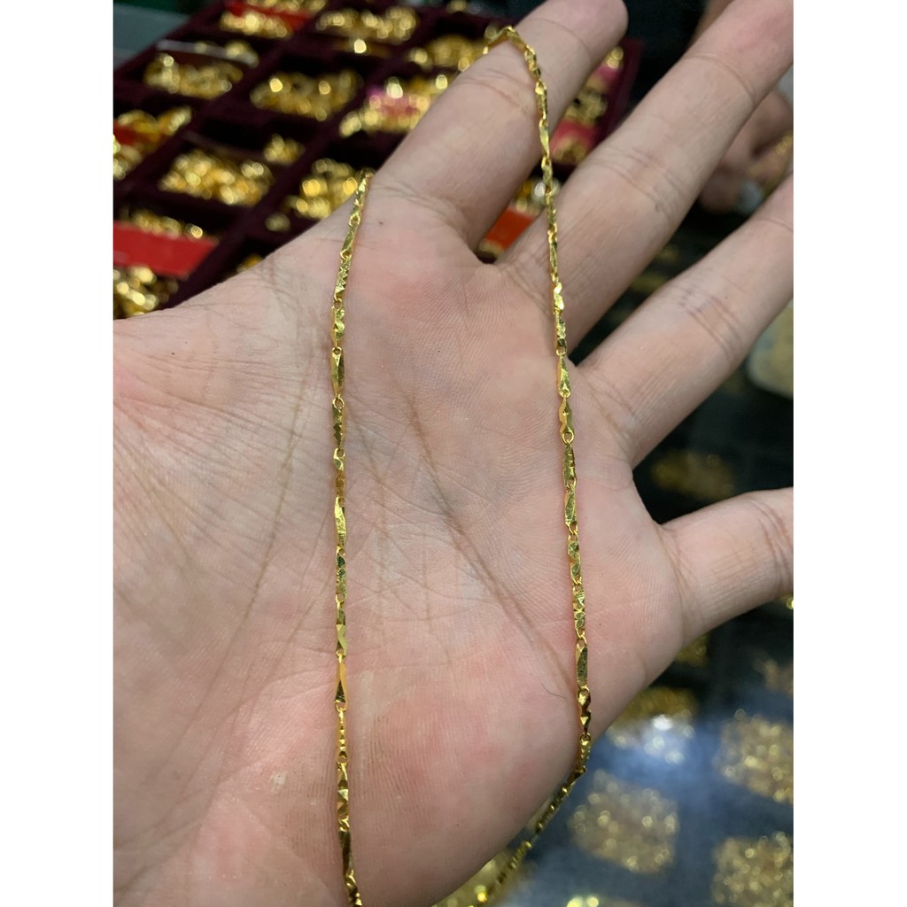 Kalung 24K anak dan dewasa emas asli berbagai model padi cowok cewek