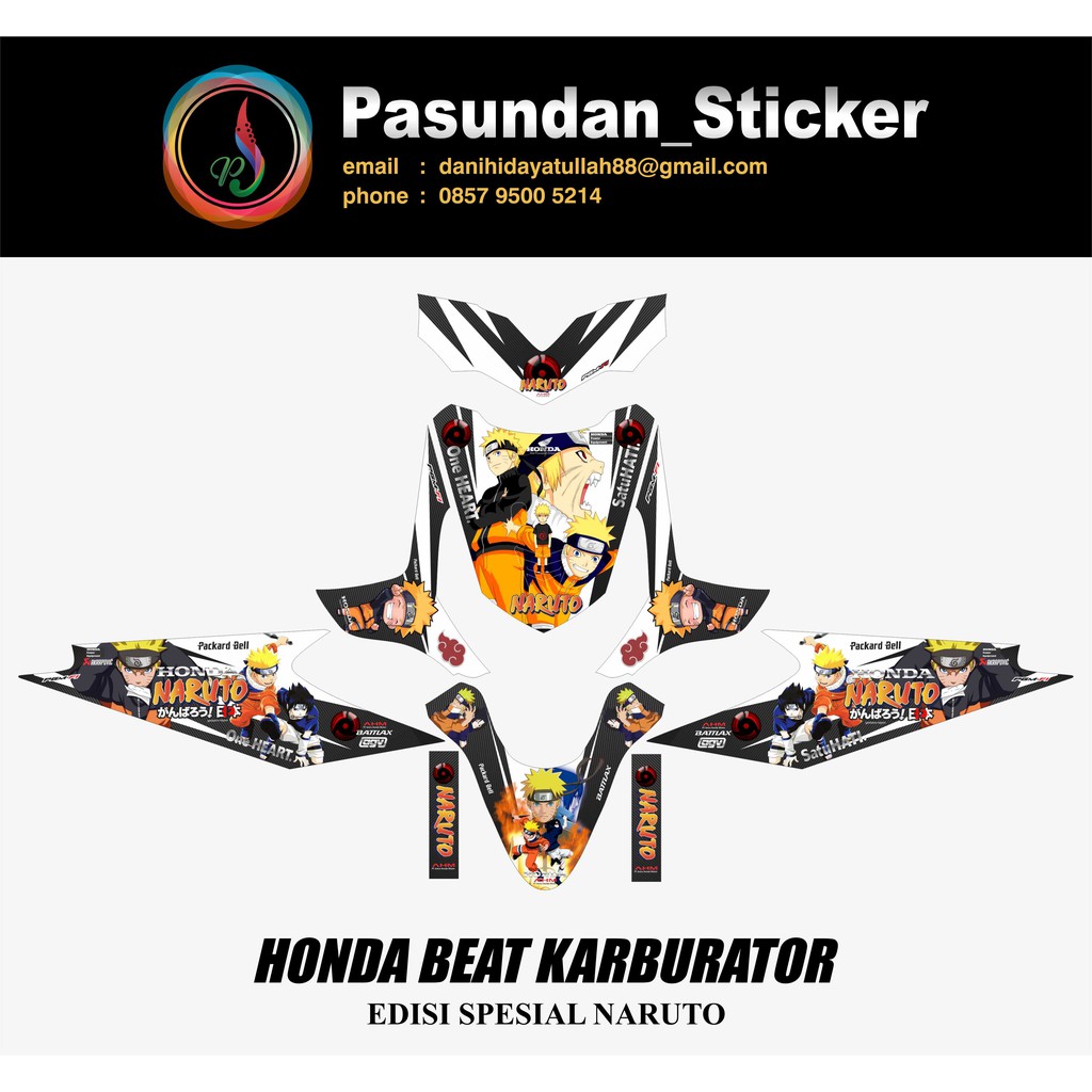 Honda Beat Karburator Edisi Spesial Naruto Shopee Indonesia