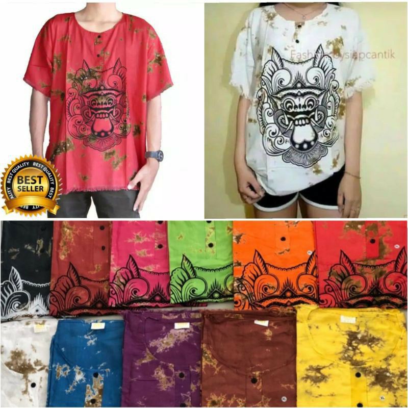 Kaos Barong Bali Dewasa Murah High Quality / kaos barong dewasa