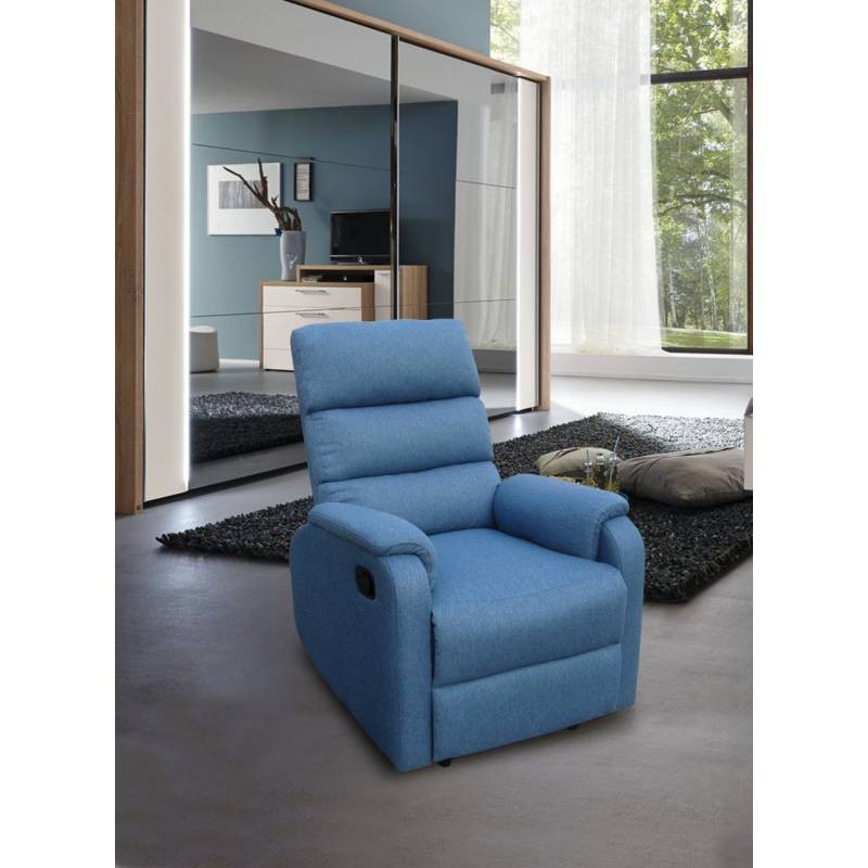 

JYSK Sofa Murah Sofa Recliner 1 Seater Sergei 73X90X98CM Blue