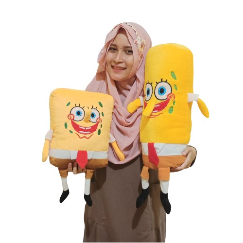 Boneka SPONGEBOB SEPASANG M  bantal dan guling