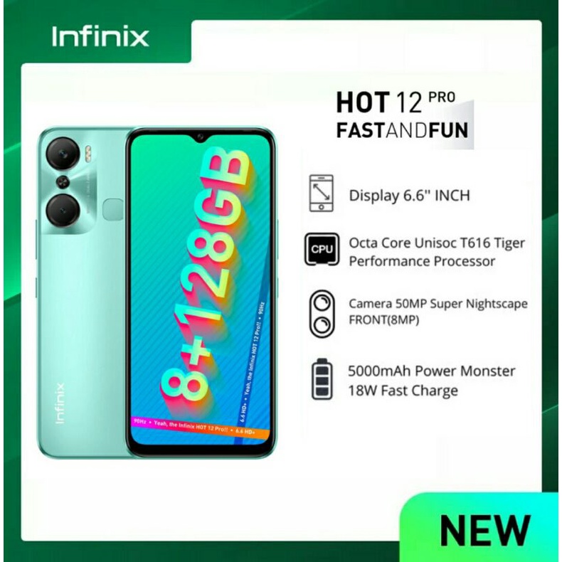 Infinix Hot 12 Pro 8/128 Garansi Resmi
