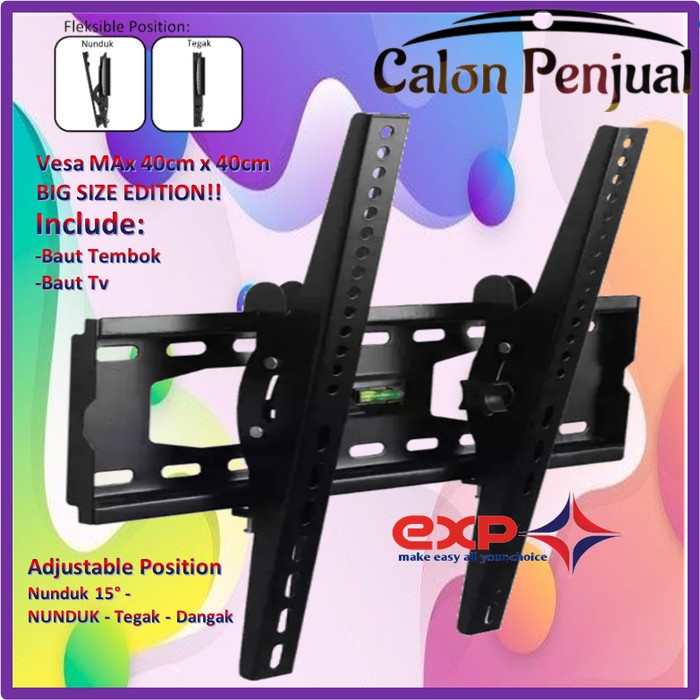 Bracket TV  HISENSE 42&quot; s/d 55&quot; waterpass GARANSI 100% COCOK!