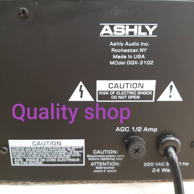 Equalizer Ashly GQX3102 Baru