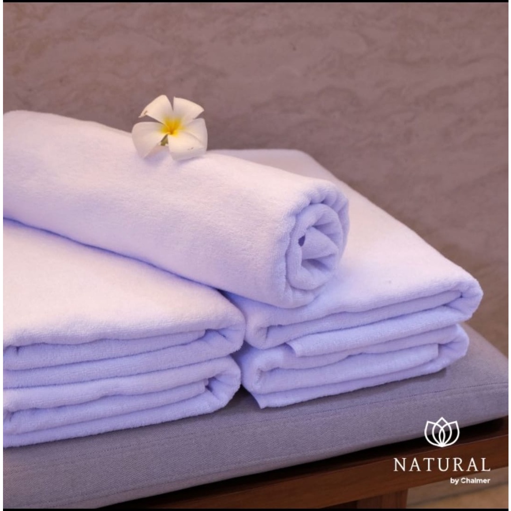 Handuk PREMIUM BATH TOWEL Hotel Putih 70x140 Bintang Lima Tebal BIG SIZE SERAP AIR SPA PIJAT