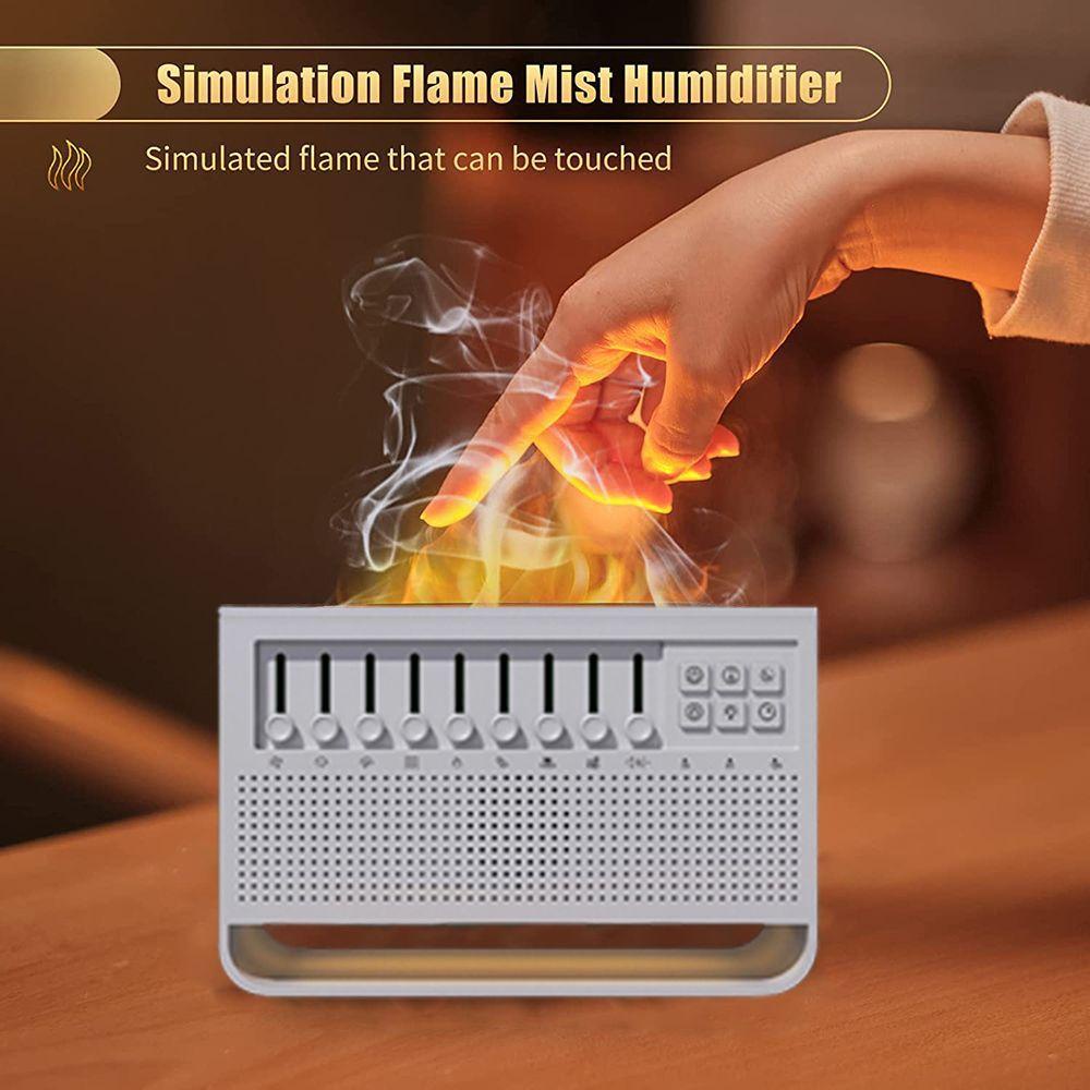 Solighter Air Humidifier LED 3D Simulasi Api Elektrik Nebulizer