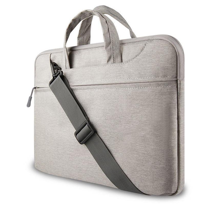 Cooltech Tas Laptop Selempang Nylon Grey 14 15 inch