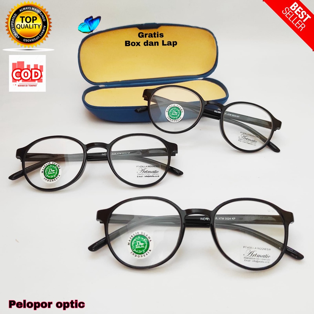 Kacamata plus / Kacamata baca / Kacamata rabun dekat / Model Oval / Lensa super fokus / Tersedia uku