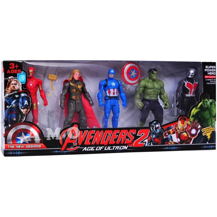 MAINAN ANAK ROBOT super hero AVENGERS age of ultron ISI 5PCS 2115