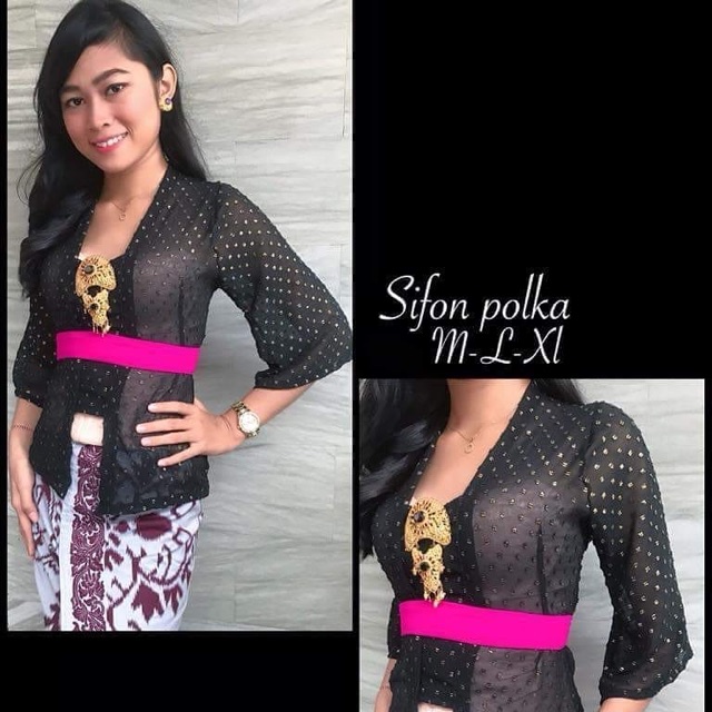 Set kebaya jadi sifon polka