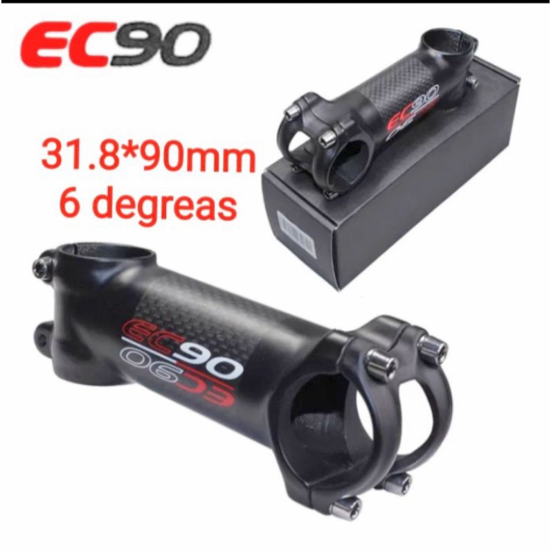 Stem stang Carbon EC90 mtb terbaru Fiber Aluminium Riser Stem  6 Derajat Setang Sepeda MTB Bango Dep